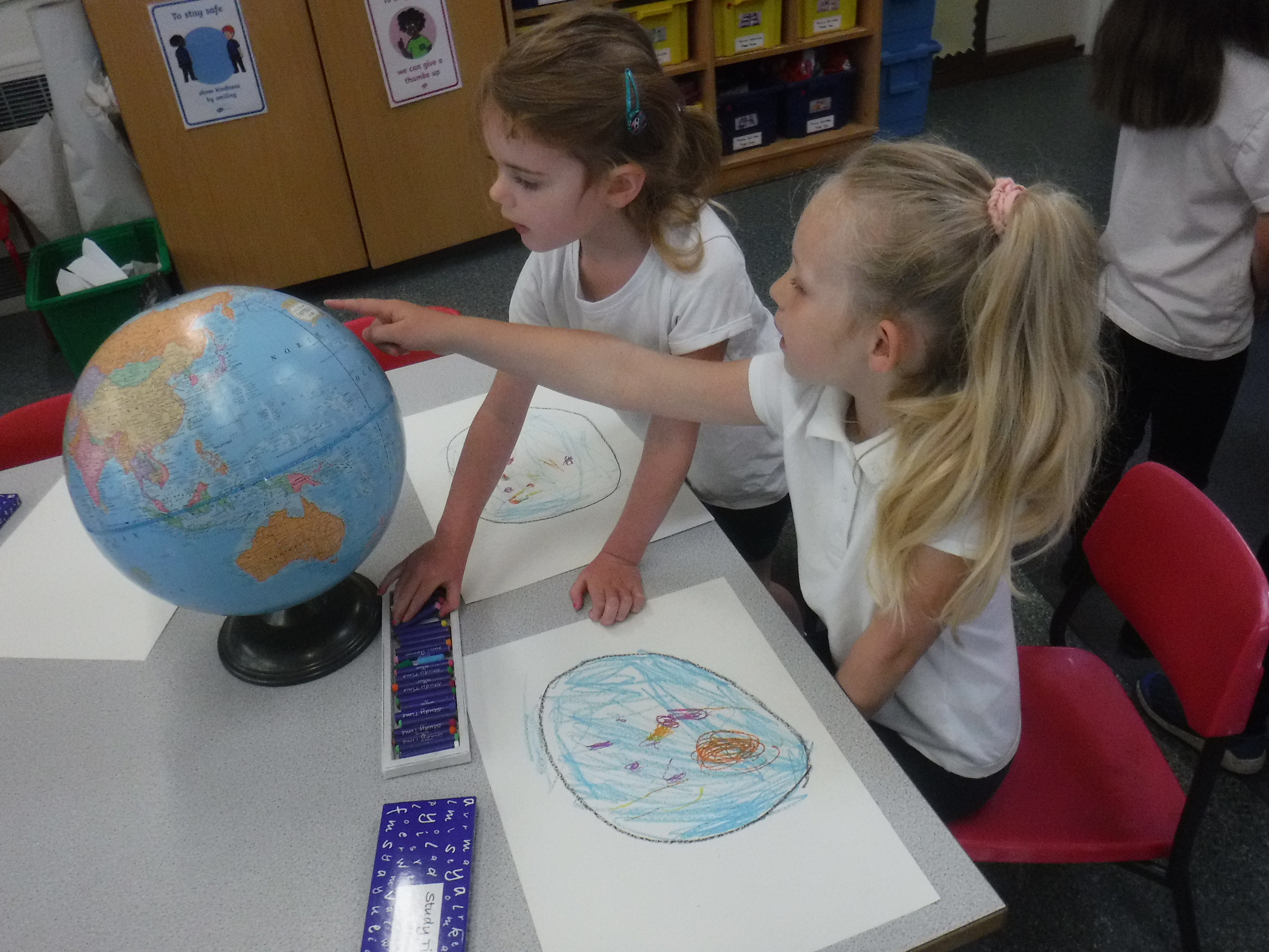 Identifying continents and oceans